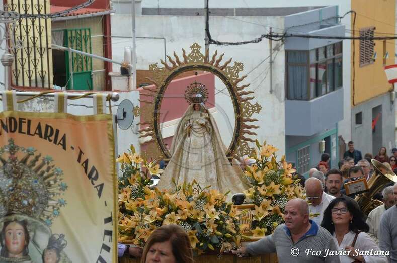 Momento de la procesión por las calles de Tara (Foto Francisco Javier Santana)